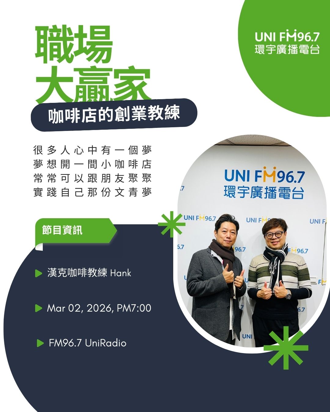 漢克咖啡EP112 開咖啡店血淚 走心教練職場大贏家